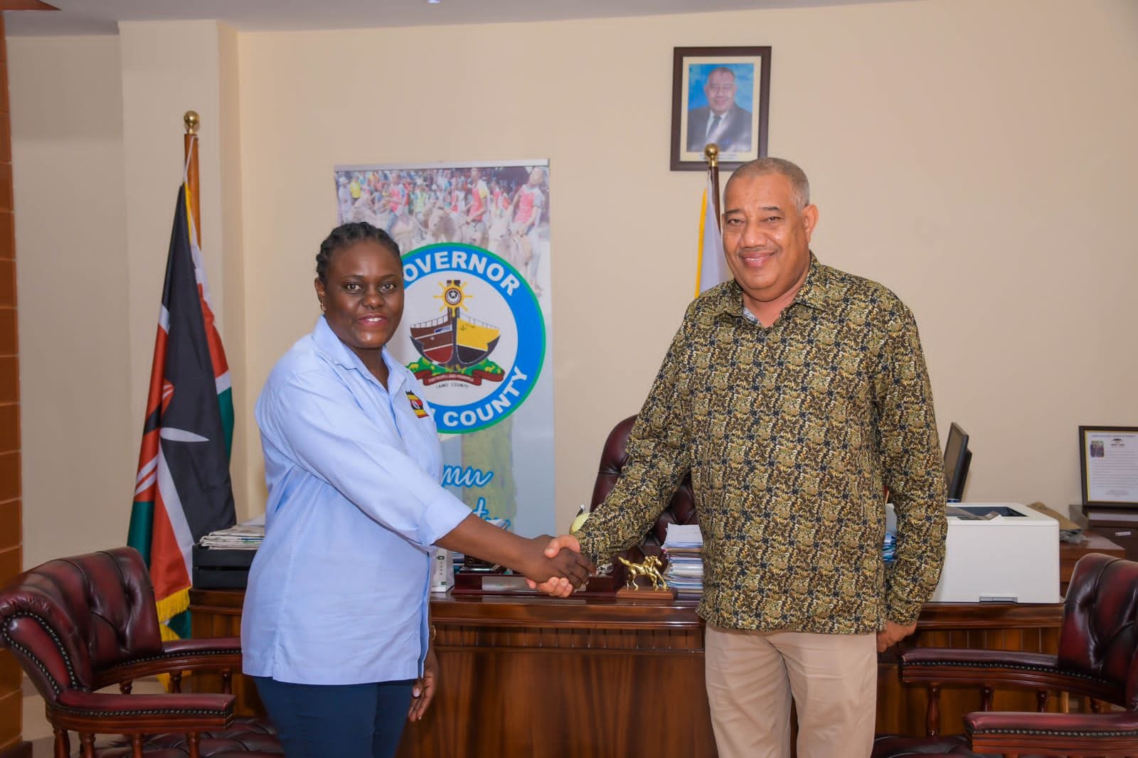 Ugandan Deputy Ambassador to Kenya Pays Courtesy Call On Lamu Governor