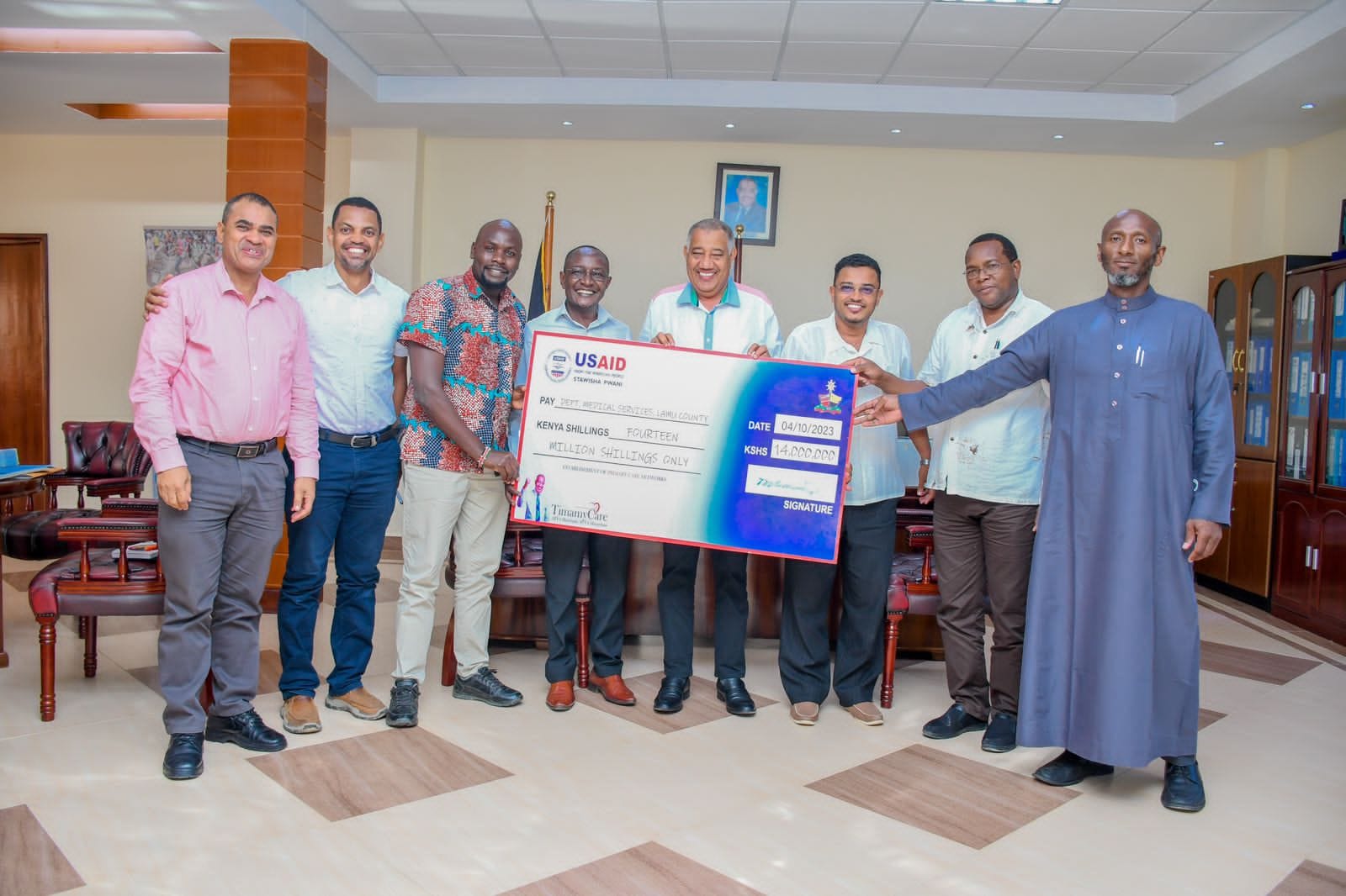 LAMU RECIEVES Sh. 14M TO BOOST PRIMARY HEALTHCARE FROM USAID