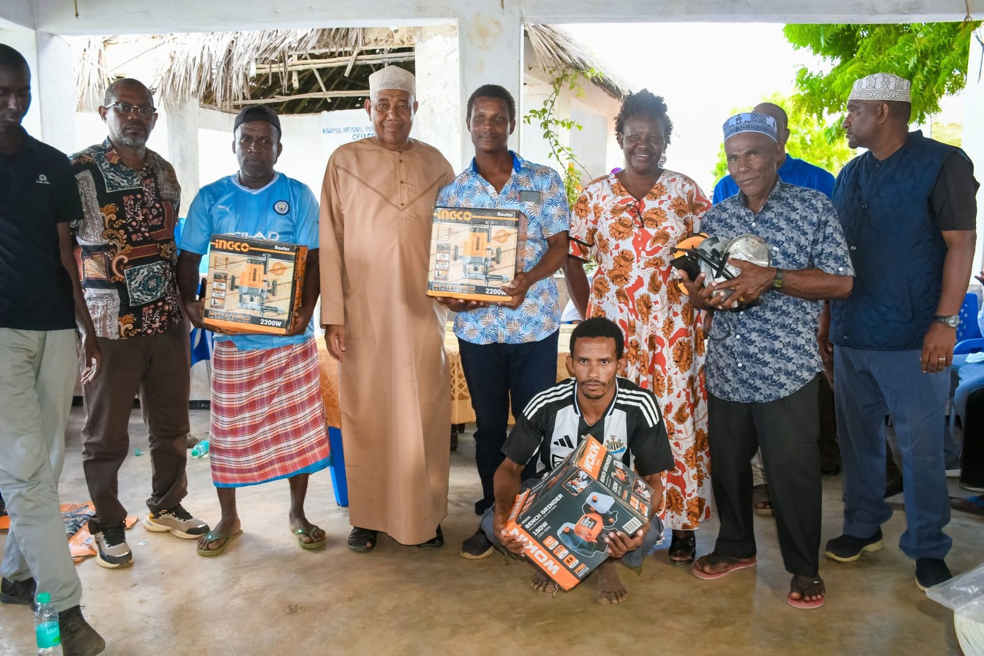 KIWAYU CARPENTERS RECEIVE A BOOST AFTER GOVERNOR TIMAMY ISSUES THEM WITH CARPENTRY TOOLS